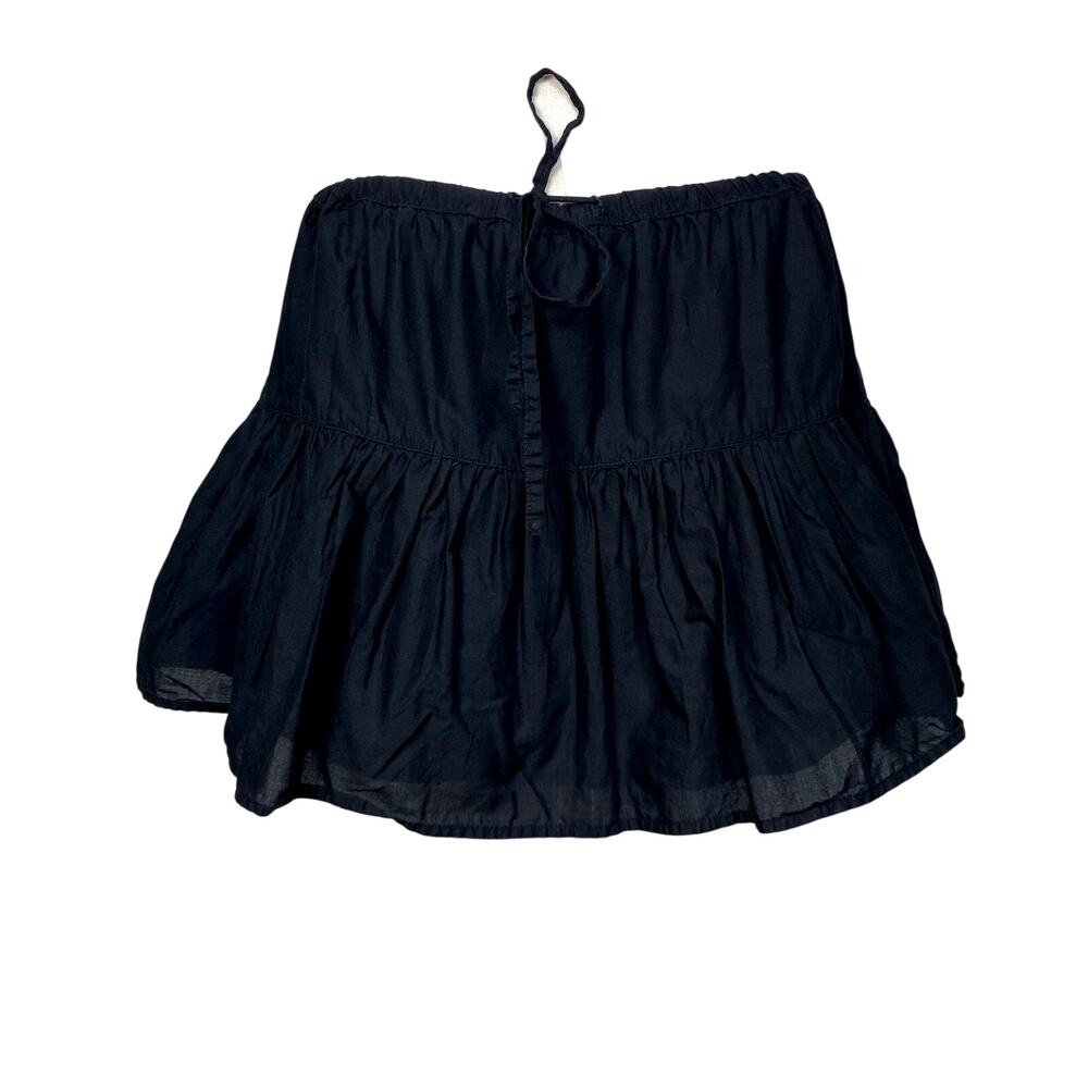 Y2K At LAst Ruffle Ruched Black Goth Grunge Coquette Mini Skirt Plus Size XL